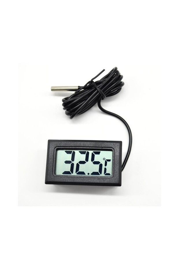 Lcd thermometer + 1m probe - 1