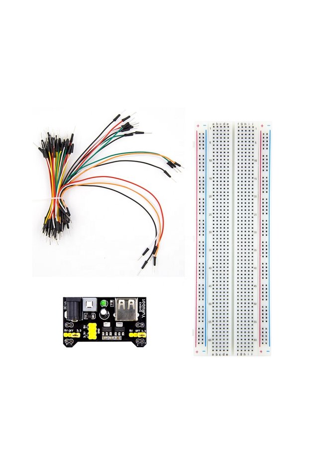 Breadboard 830+ breadboard cable set and power supply