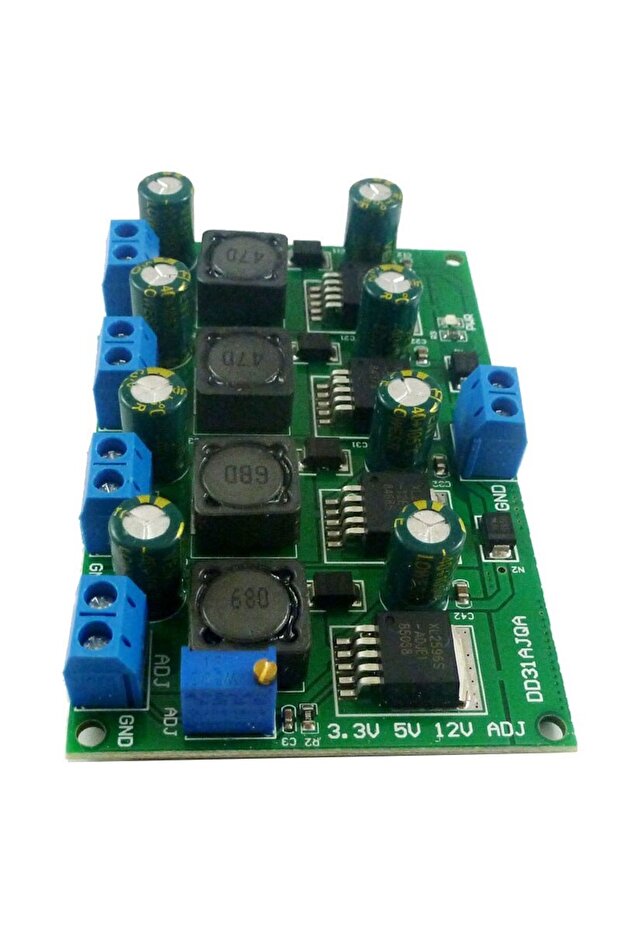 Fixed and adjustable 3 A step-down voltage source - 1