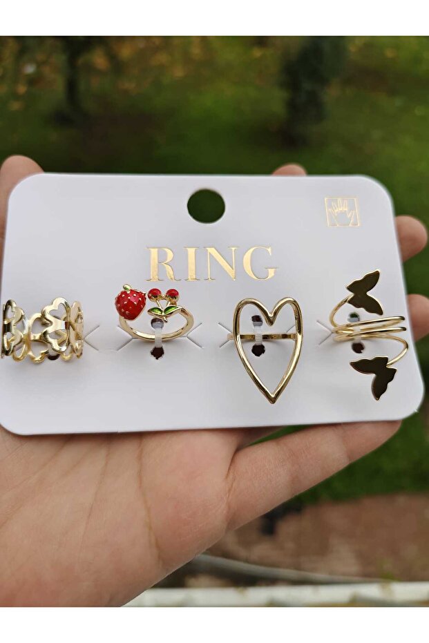 خاتم متعدد قابل للتعديل بتصميم أنيق ورائع - 5