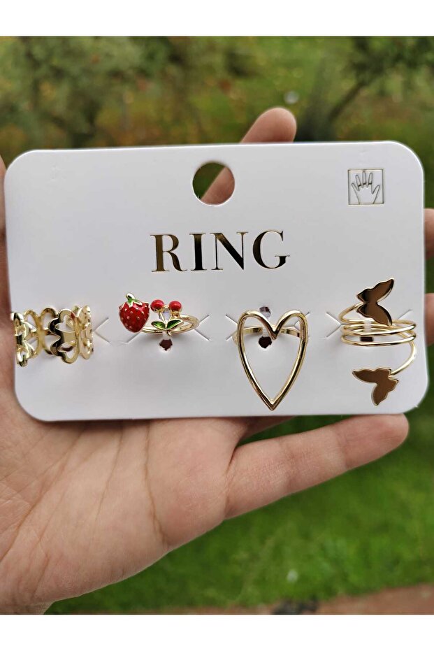 خاتم متعدد قابل للتعديل بتصميم أنيق ورائع - 1