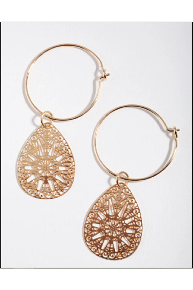 أقراط لوفيسا المتدلية المزخرفة - 1