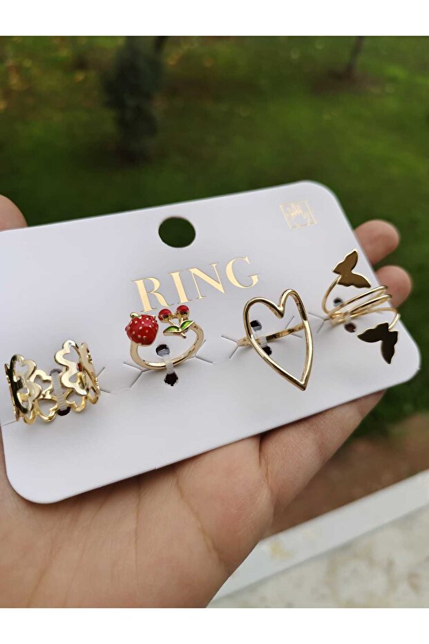 خاتم متعدد قابل للتعديل بتصميم أنيق ورائع - 2