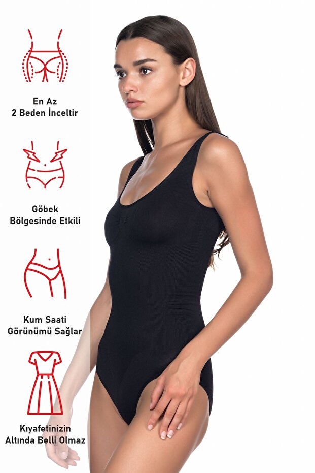 MI 1924 Soft Kalın Askıllı Çıtçıtlı Body - 3