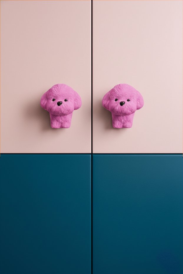 2-Piece Cabinet Handle Furniture Handle Kitchen Cabinet Handle Furniture Handles Children's Room Accessory