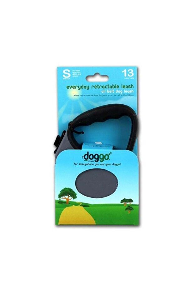 Doggo everyday retractable leash 4m Small grey