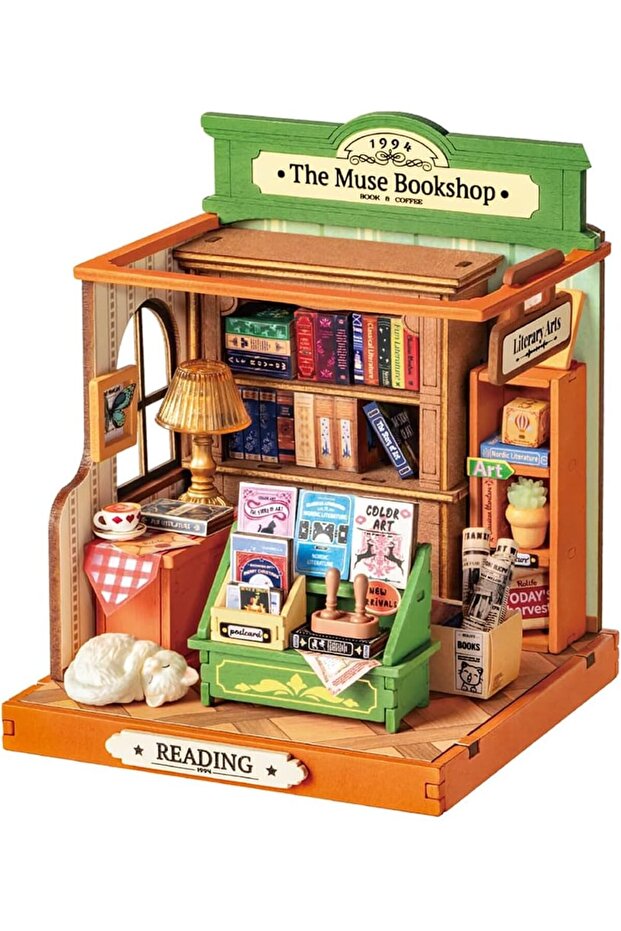 DIY Mini Building House Micro Kit(Muse Bookshop)-Single pack