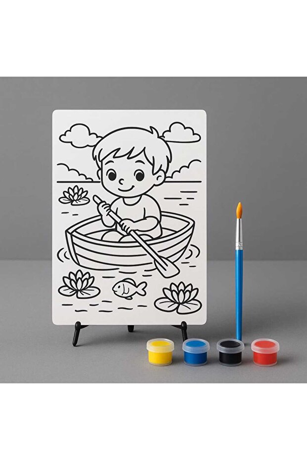 Children's Wooden Paintable Desktop Model Board with Legs Model 008