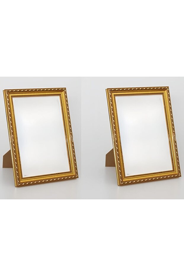 Pack of 2, A4 Photo Frame, Minimalist Rectangular Photo Picture Frame, 21x30cm (Gold)