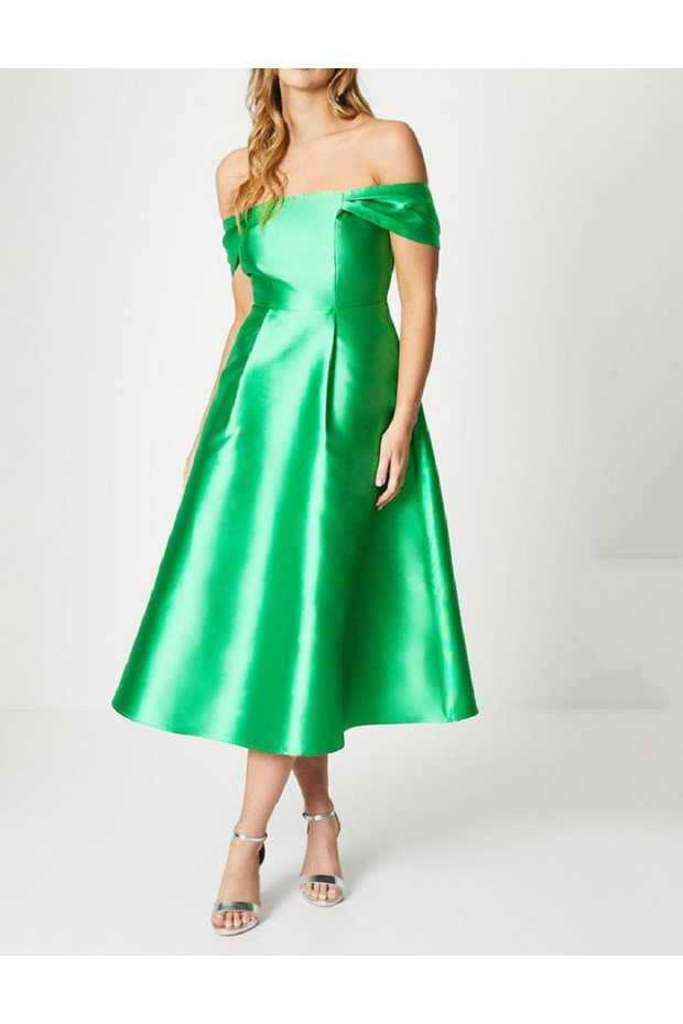 Rochie medie, Verde - 1