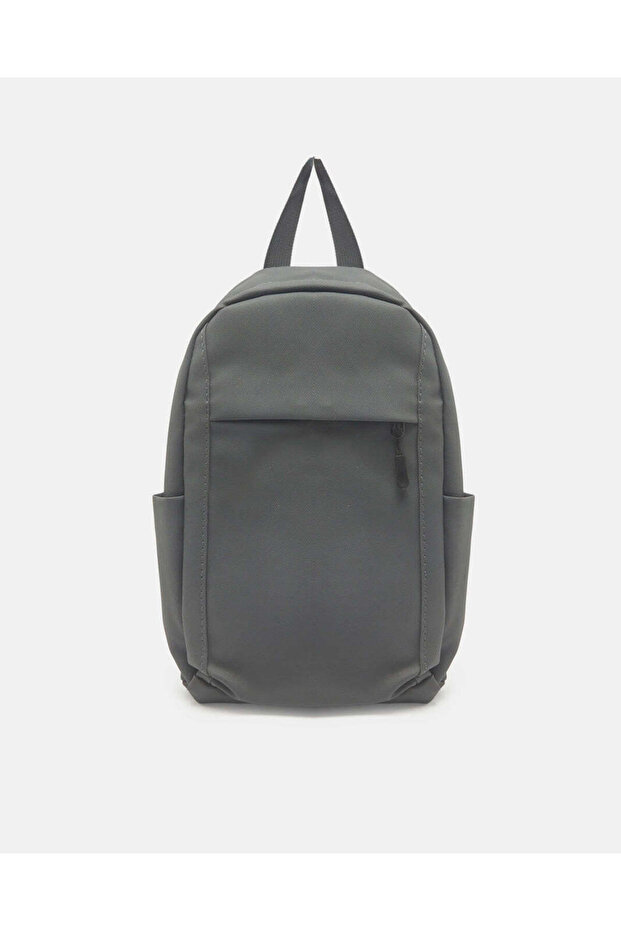 حقيبة جانبية رمادية للرجال - 1