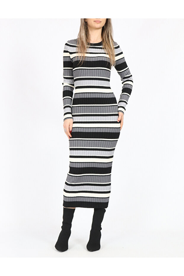 Rochie lunga, Gri - 1