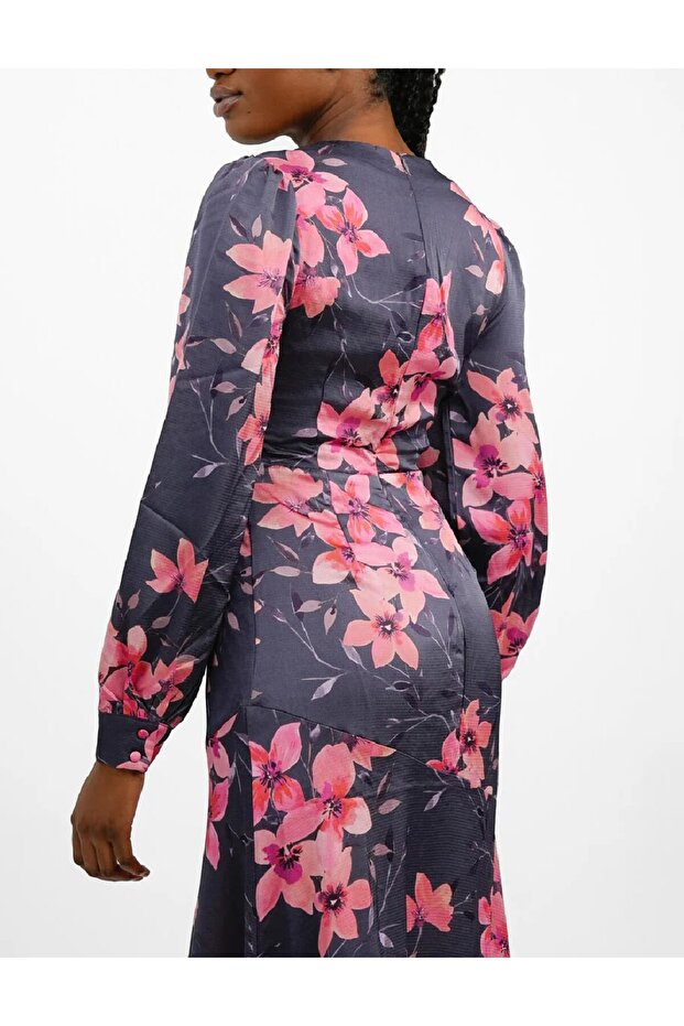 Rochie lunga, Floral print - 2