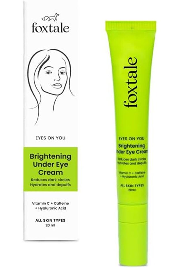 Brightening Under Eye Cream With Vitamin C, Caffeine & Hyaluronic Acid