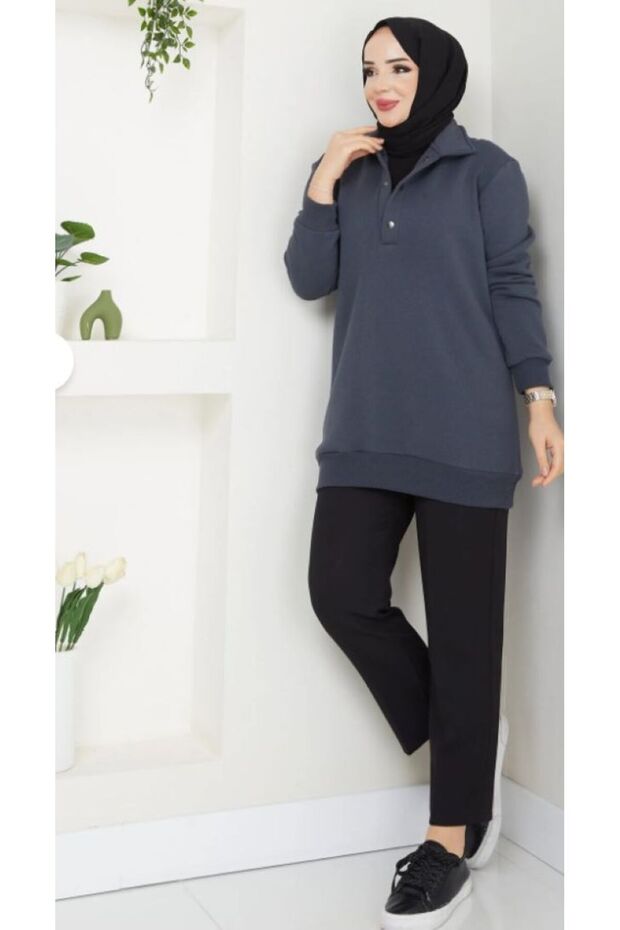 Hooded Fleece-Lined Sweatshirt