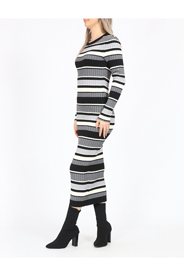 Rochie lunga, Gri - 2