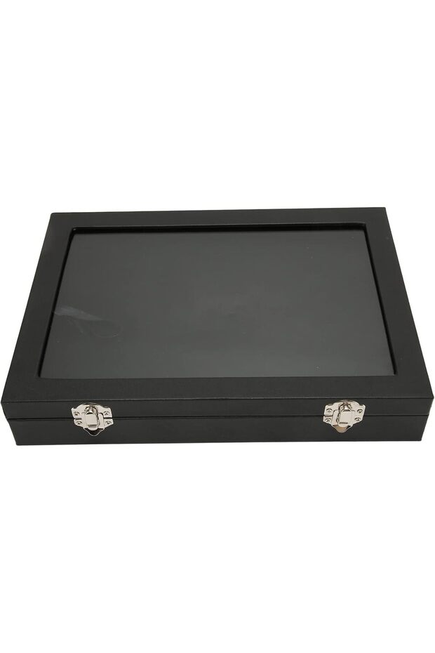 Pin Display Case, Dustproof Shadow Box Frame with Sponge Lining for Pin Collection - 7
