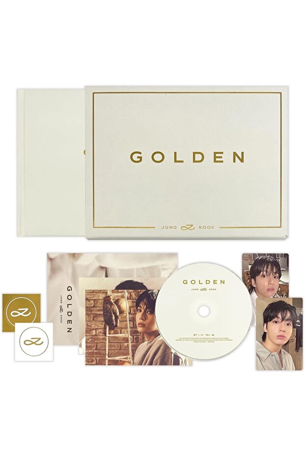 JUNGKOOK - [GOLDEN] (SOLID Ver.) Book Case + Photo Book + CD + Photocards