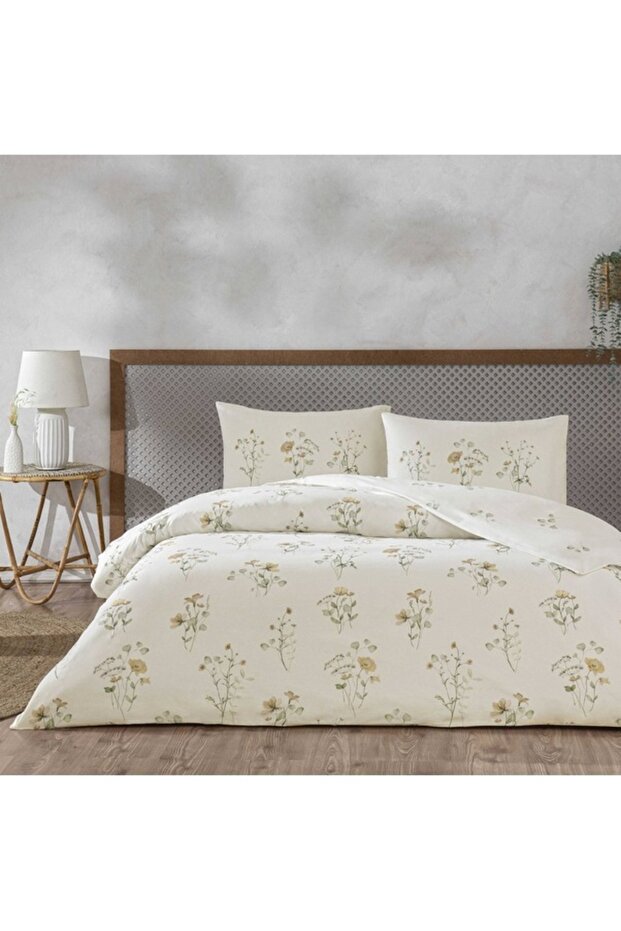 Ranforce Double Duvet Cover Set Auren Powder