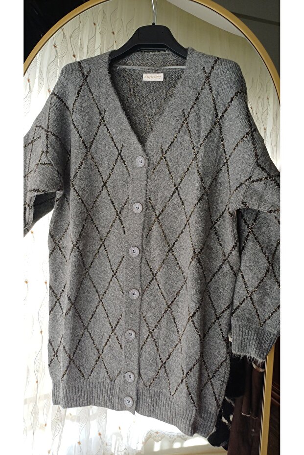 Baklava desenli ceket - 2