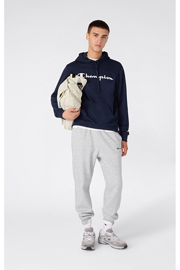 Rib Cuff Pants Men's Gray Sweatpants - 221802-Em021