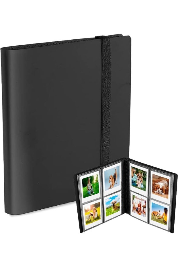 Photo Album 160 Pockets for 2×3 inch Photos (Black)