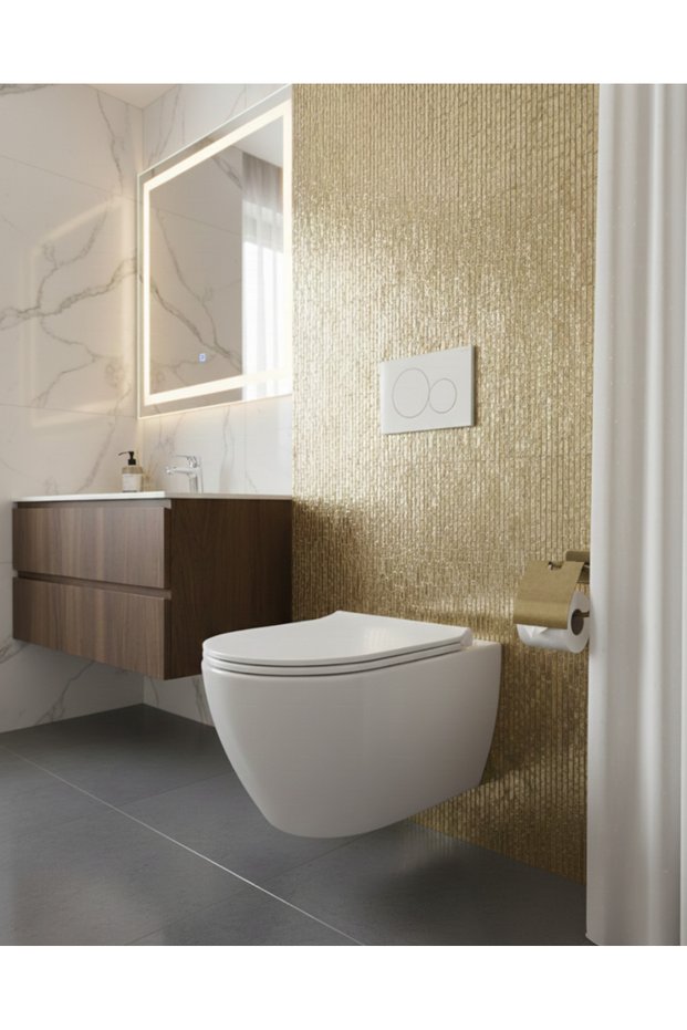 Matte Gold Lid Toilet Paper Holder - Premium Antique Lid Toilet Paper Holder 100% Brass Rustproof