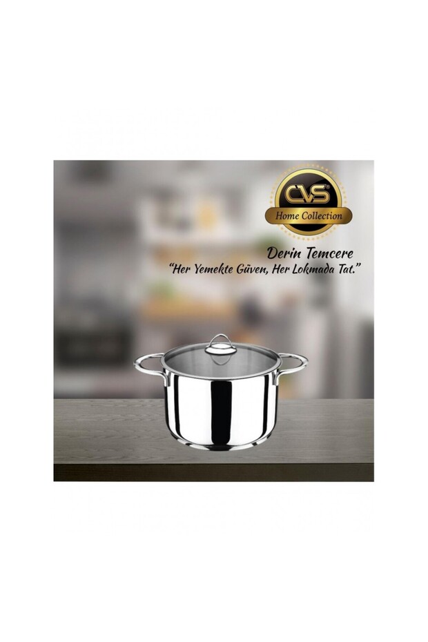 وعاء عميق من سي في إس بعمق 22 سم طراز dn20049 - 1