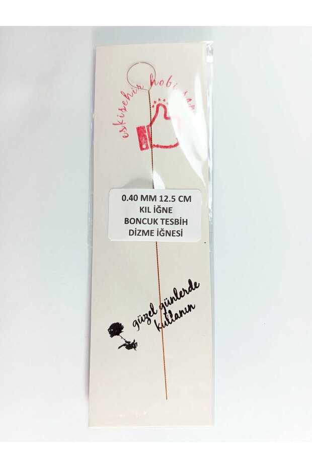 0.40 mm 12.5 cm 1 Piece Bristle Needle, Bead Rosary Stringing Needle, Guide Needle, Carnıyarık Needle, Miyuki Bristle Needle