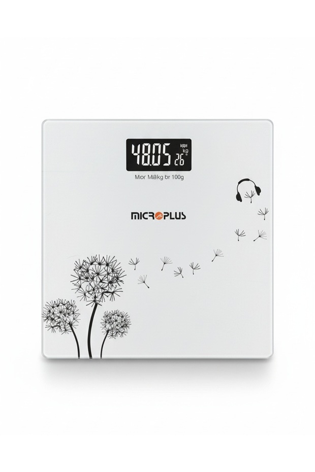Digital glass floor scale – modern design with a clear digital display