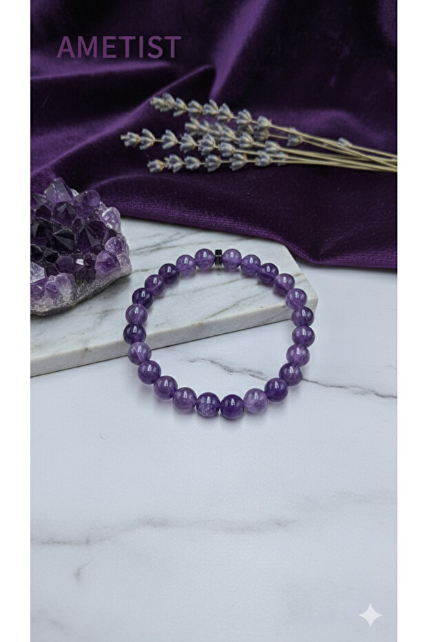 Amethyst Stone Natural Stone Bracelet