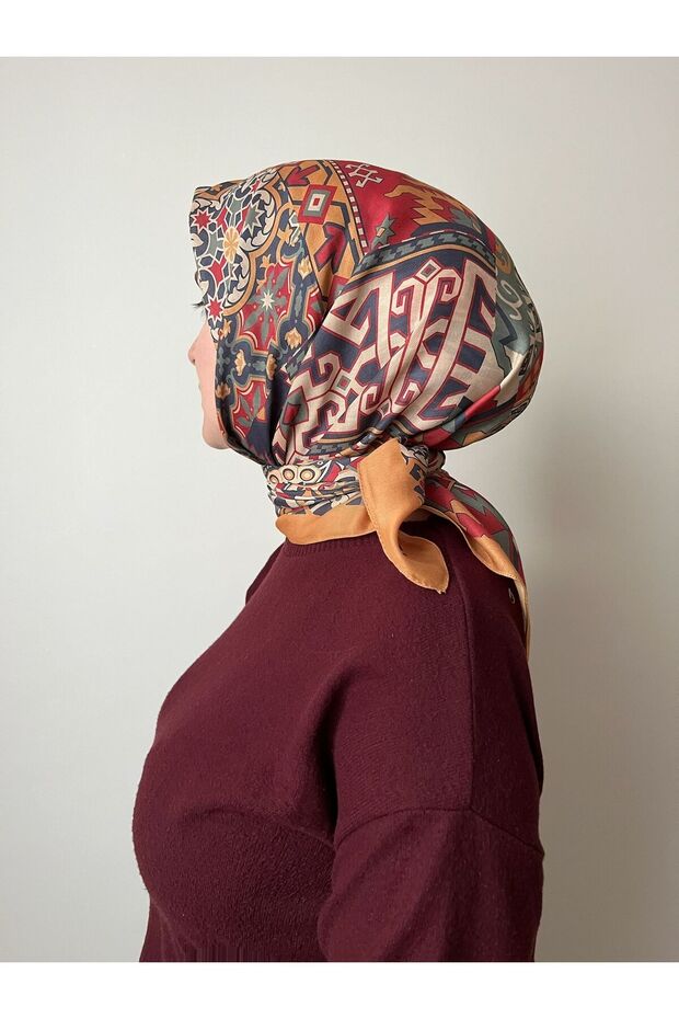 وشاح ناعم بنمط عرقي - 1