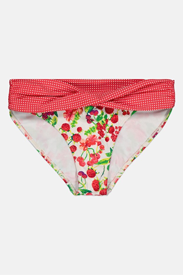 Kids Girls All Over Print Pull On Bikini Bottom, Multicolor