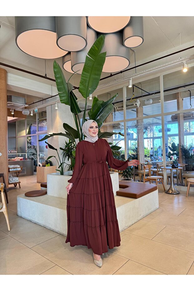 Azra 5-Layer Ruffle Ferace - 4