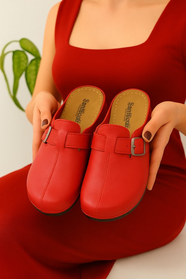 Women's Anatomical Thick Comfortable Sole Medical Mom Slipper Street Slipper