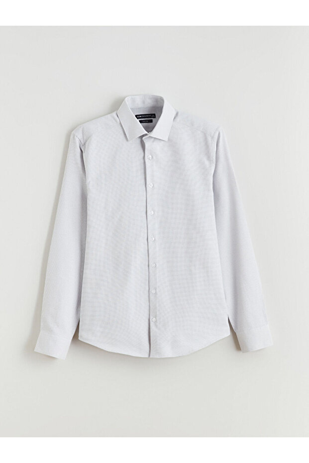 Slim Fit Dobby Men's Shirt