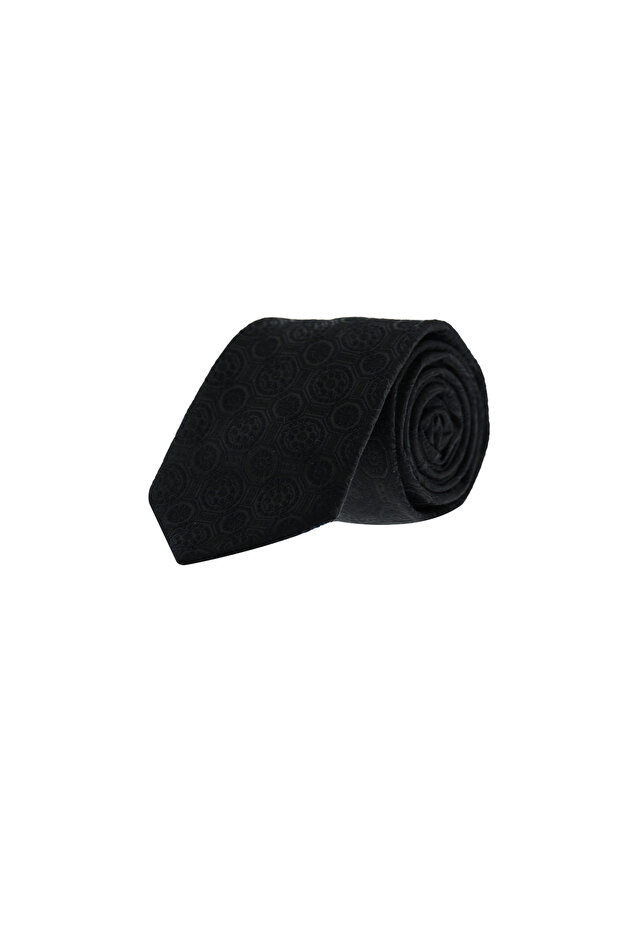 ربطة عنق من مزيج الحرير منقوشة - 1