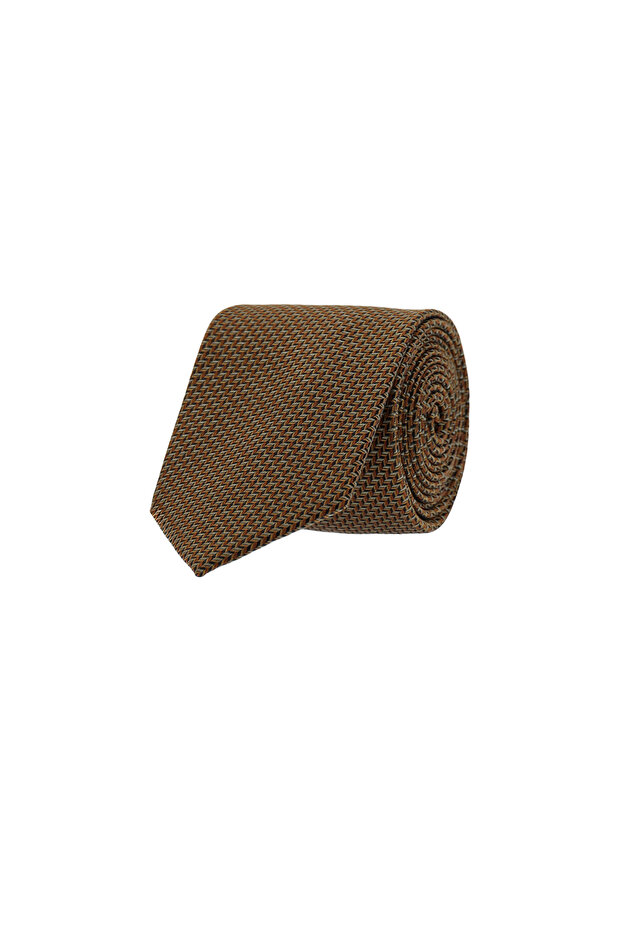 Patterned Silk Tie - 1