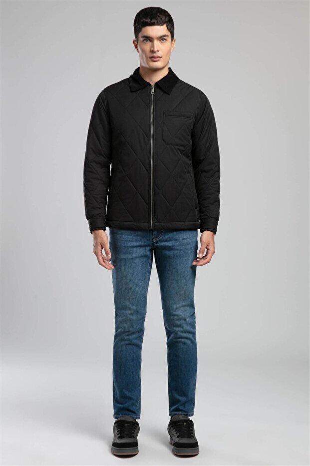 Declan Erkek Mont Siyah - 1