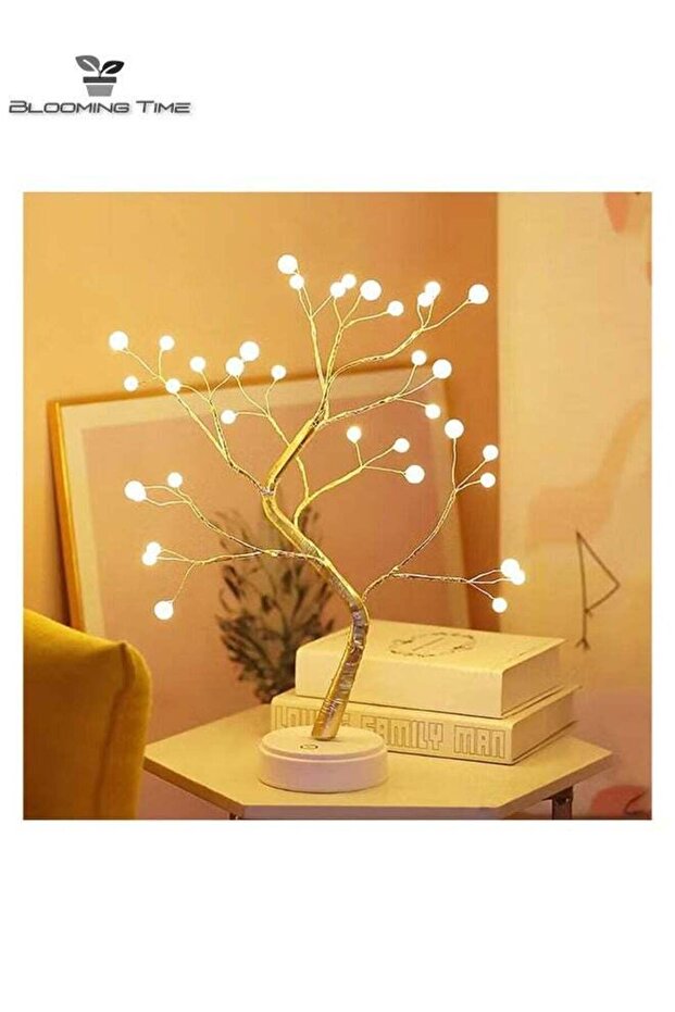 LED Pearl Tree Light Warm Night Light 33x4x17 cm