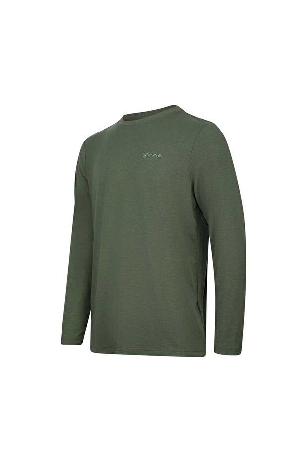 2asvermfbss24 Μπλουζάκι με μακριά μανίκια Vernon Χακί - 2