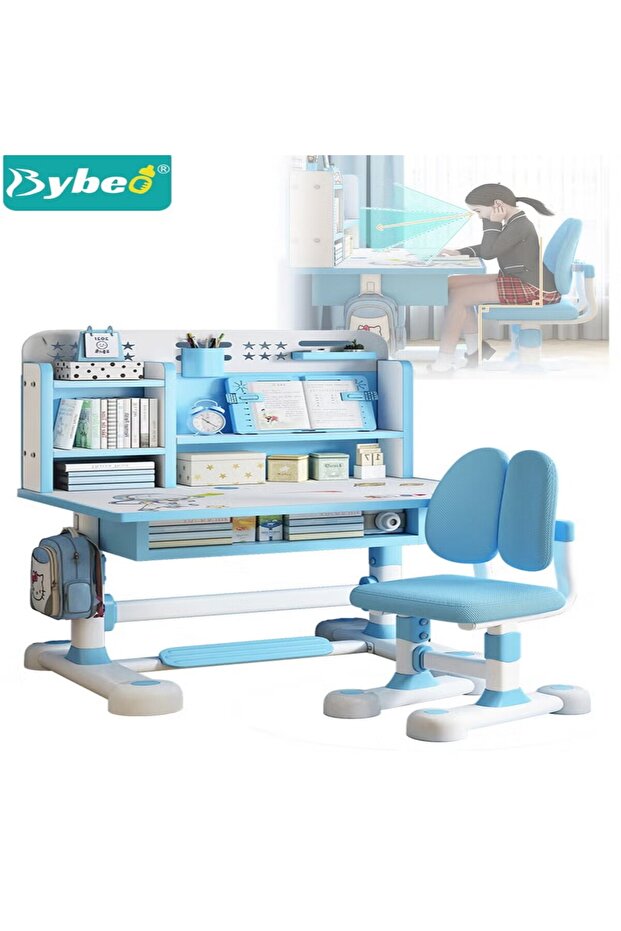 Kids Table and Chair Set, Kid Study Table, Children's Reading Study Activity Desk