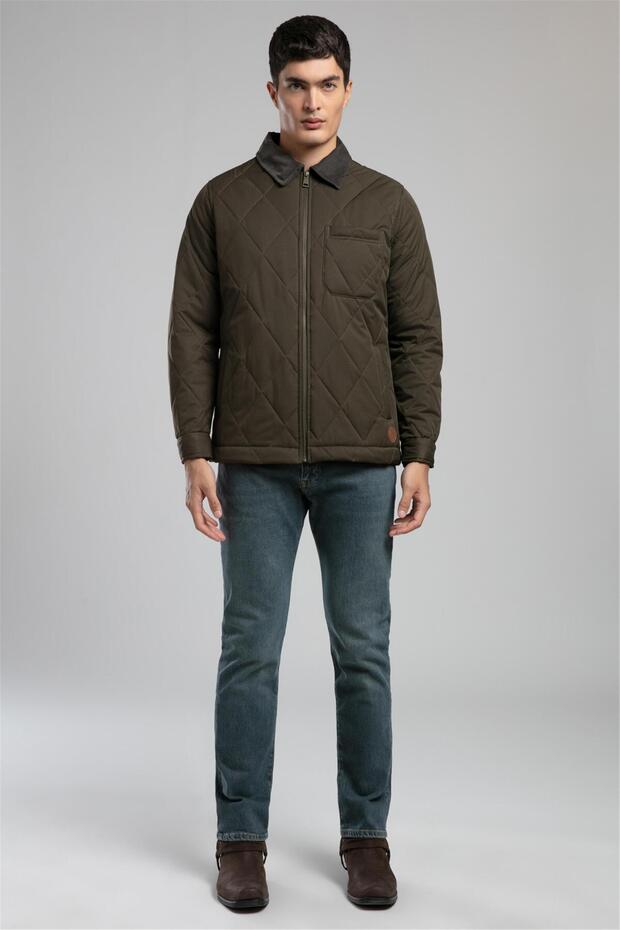 Declan men's green jacket - 1