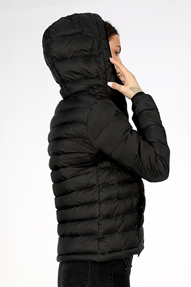 Iconic Kadın Mont Siyah - 6