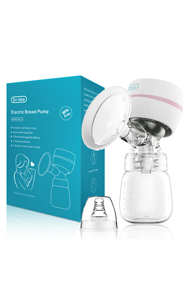 dr.Isla WHITE Electric Breast Pump Intelligent Integrated High Suction Breast Pump Breast Milk Postp