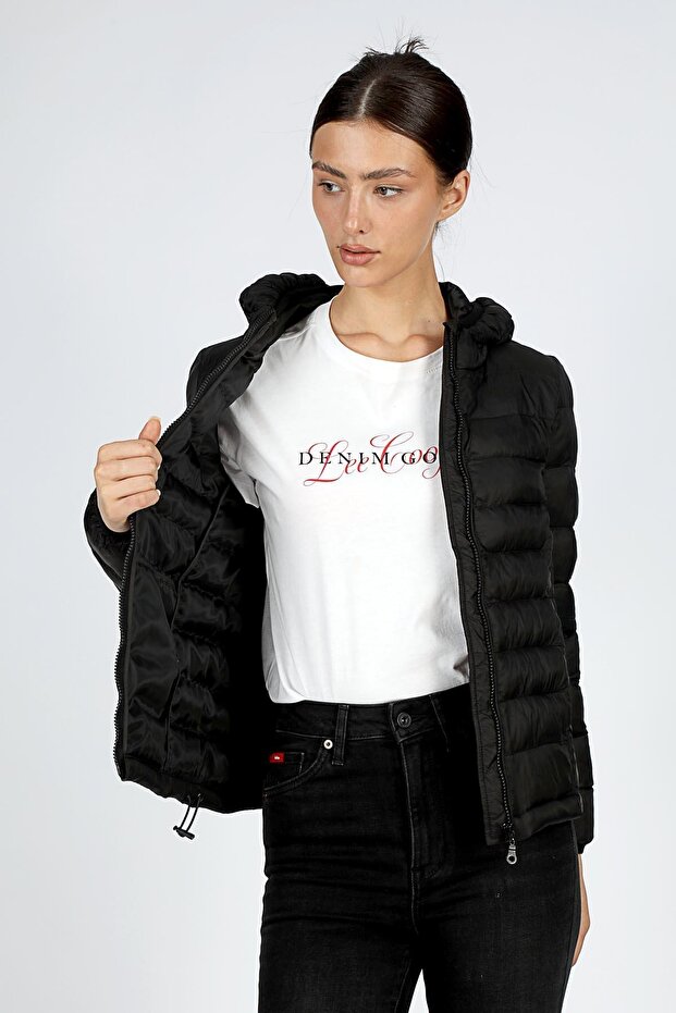 Iconic Kadın Mont Siyah - 3