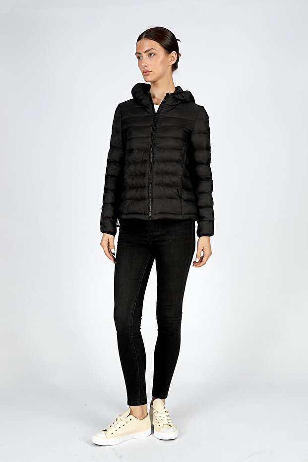 Iconic Kadın Mont Siyah - 1