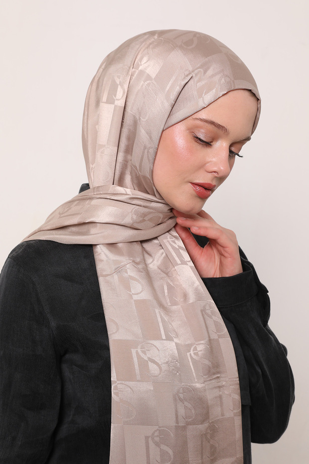 شال جاكار حريري بنمط LS - 2