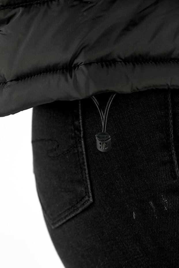 Iconic Kadın Mont Siyah - 7