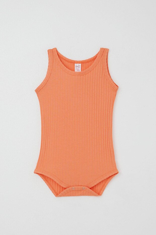 Baby Girl Snap-On Bodysuit Jacquard 9 Months-3 Years, Salmon